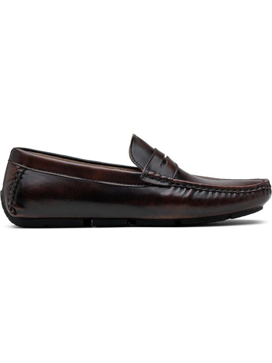 Men\'s Dark Brown Loafers Casual Slip On Shoes Soft Penny Loafers Lightweight main image 5